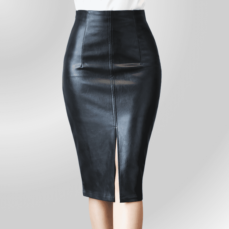 Black Leather Gothic Skirt