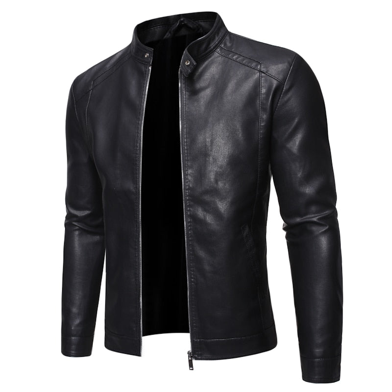 Gothic Leather Jacket for Men