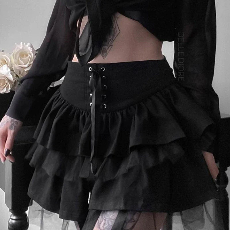 Women's Black Lace Skirt