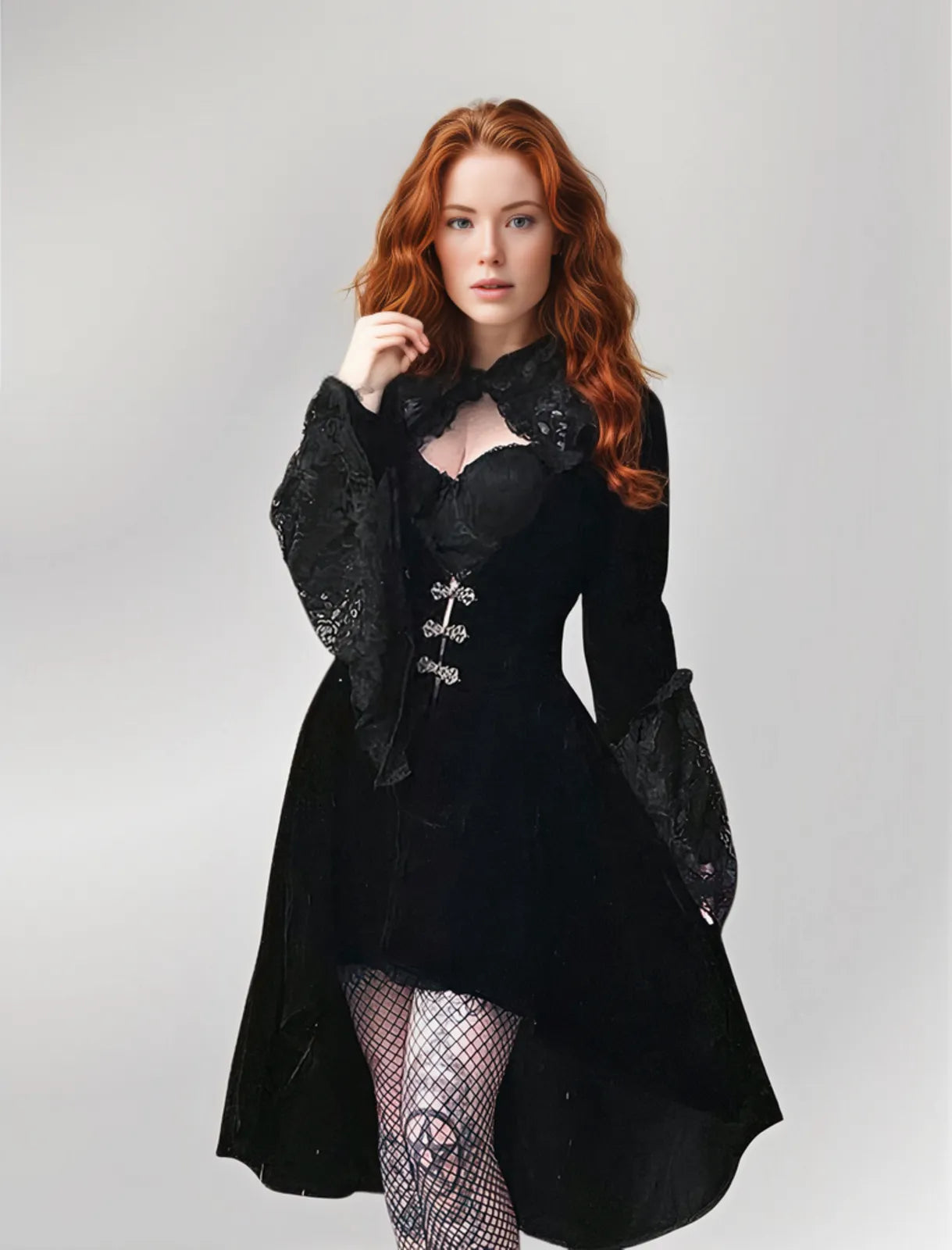 Gothic Victorian Black Dress