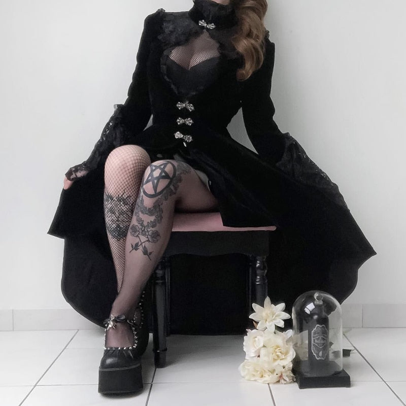 Gothic Victorian Black Dress